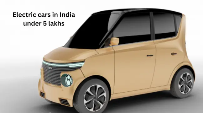 electric cars in India under 5 lakhs